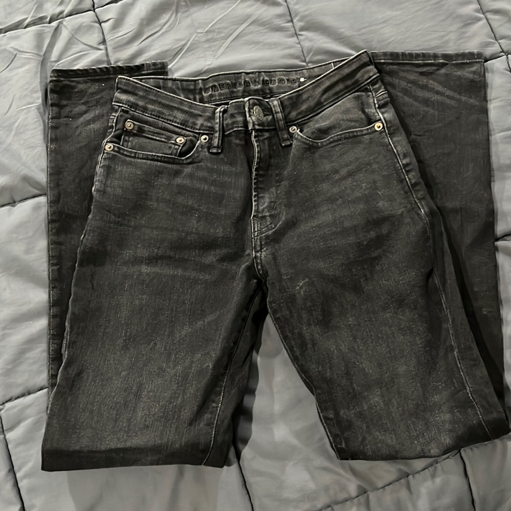 american eagle slim black jeans